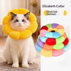 Comfortable Cat Cone Collar Soft Dog Recovery Collar, Anti-Bite E-Collar for After Surgery, Friendly to Eat and Drink Wholesale