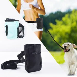 Multi-Functional Pet Training Treat Pouch with Waist Strap | Portable Dog Walking Belt Bag for Treats, Toys & Poop Bags