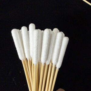 Jumbo Cotton Swabs for Dog & Cat Ear Cleaning | Long Wooden Handle Pet Buds for Ear Mites Treatment & Tear Stain Removal